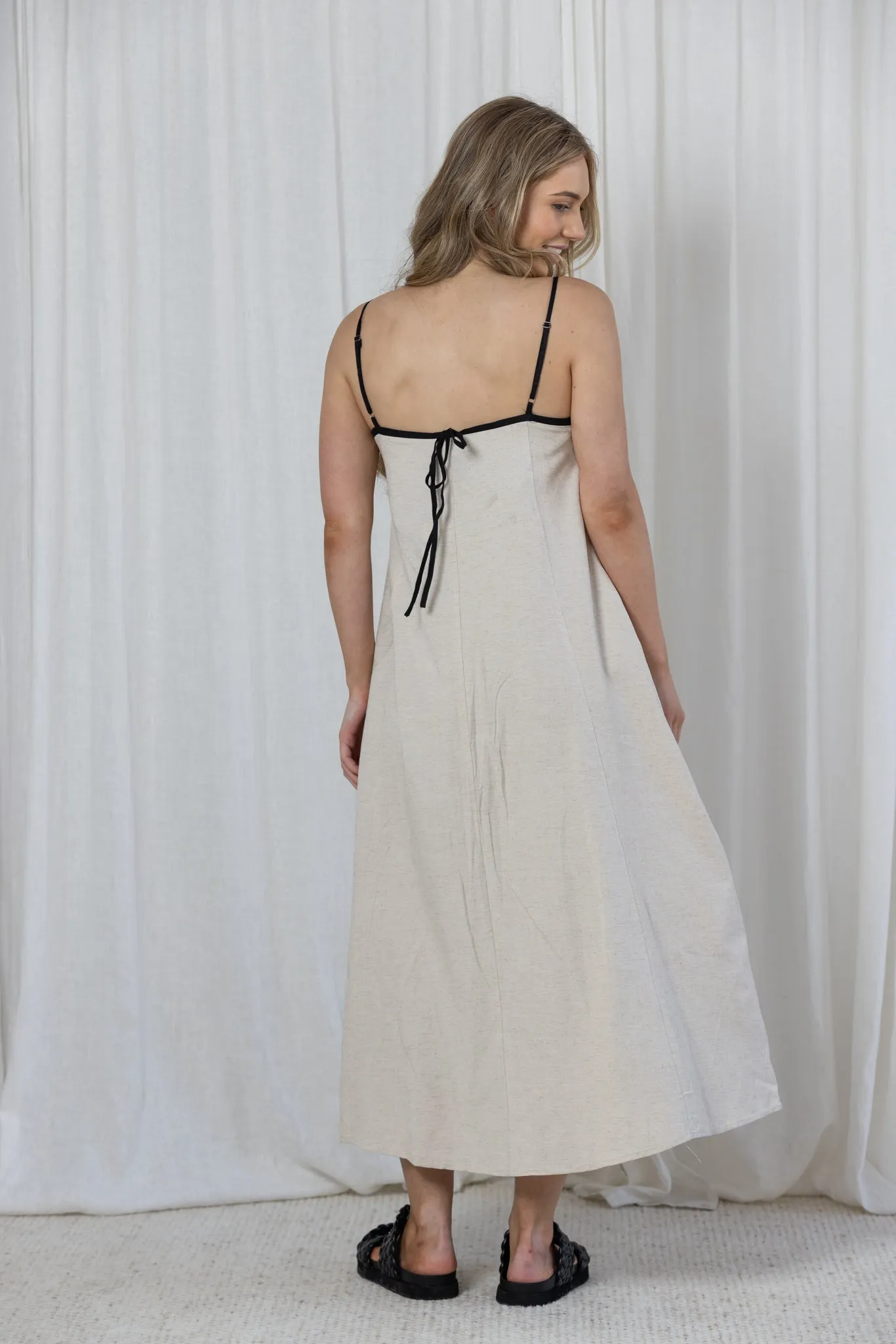 REN MAXI DRESS - Oatmeal