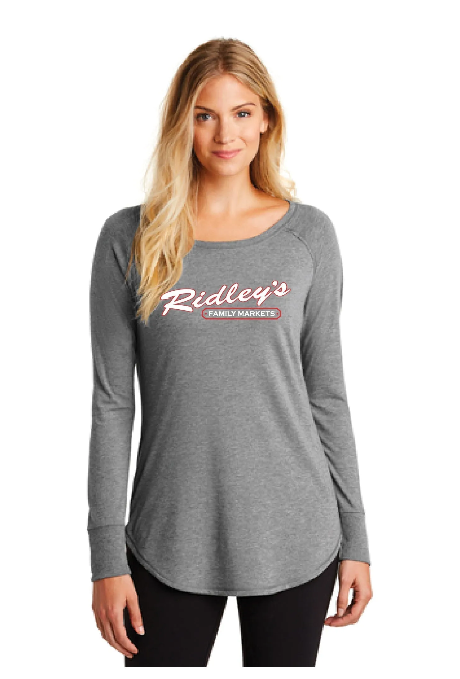 Ridley's - DT132L Ladies Perfect Triblend Long Sleeve Tunic Tee