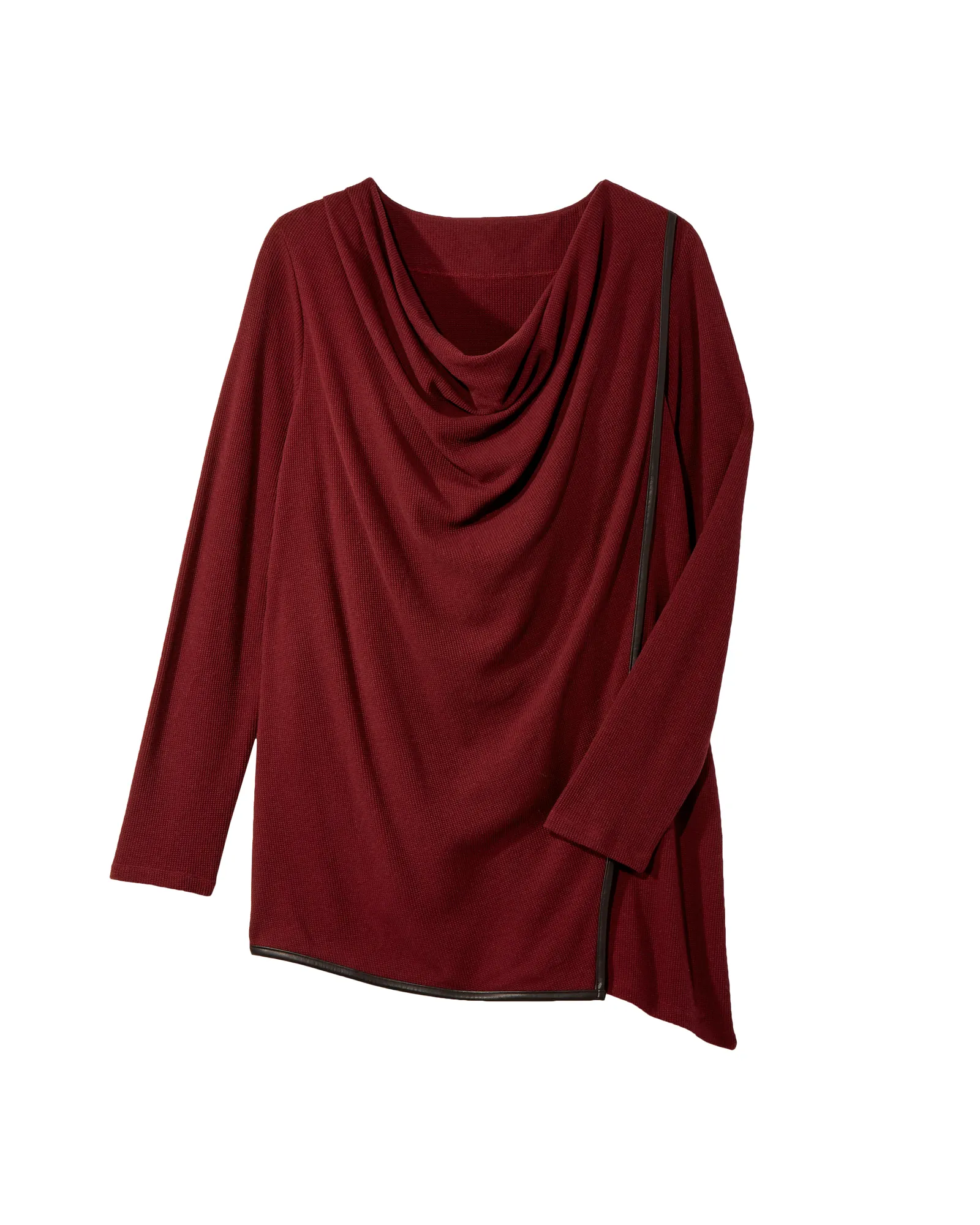 Rose Draped Tunic | Burgundy