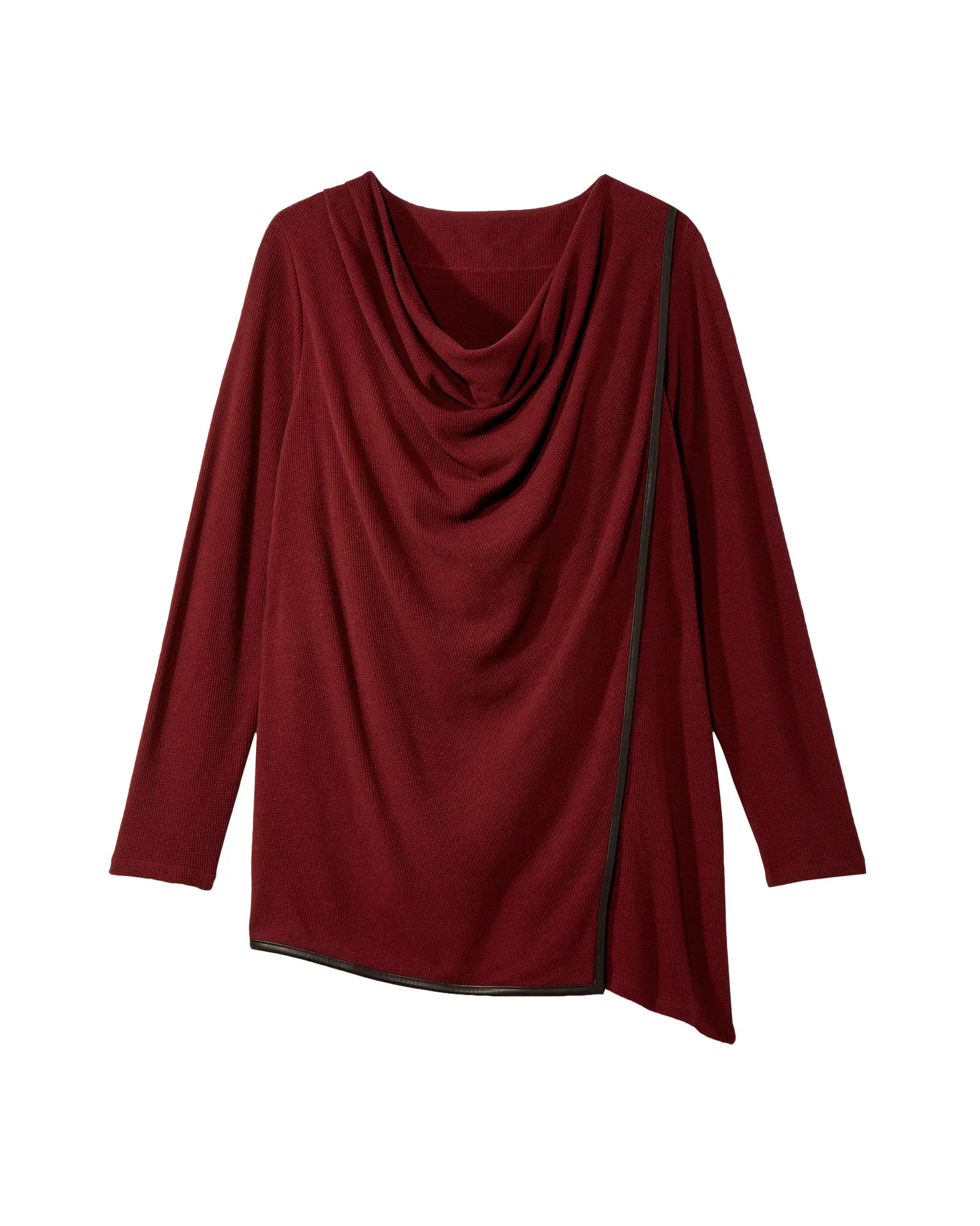 Rose Draped Tunic | Burgundy