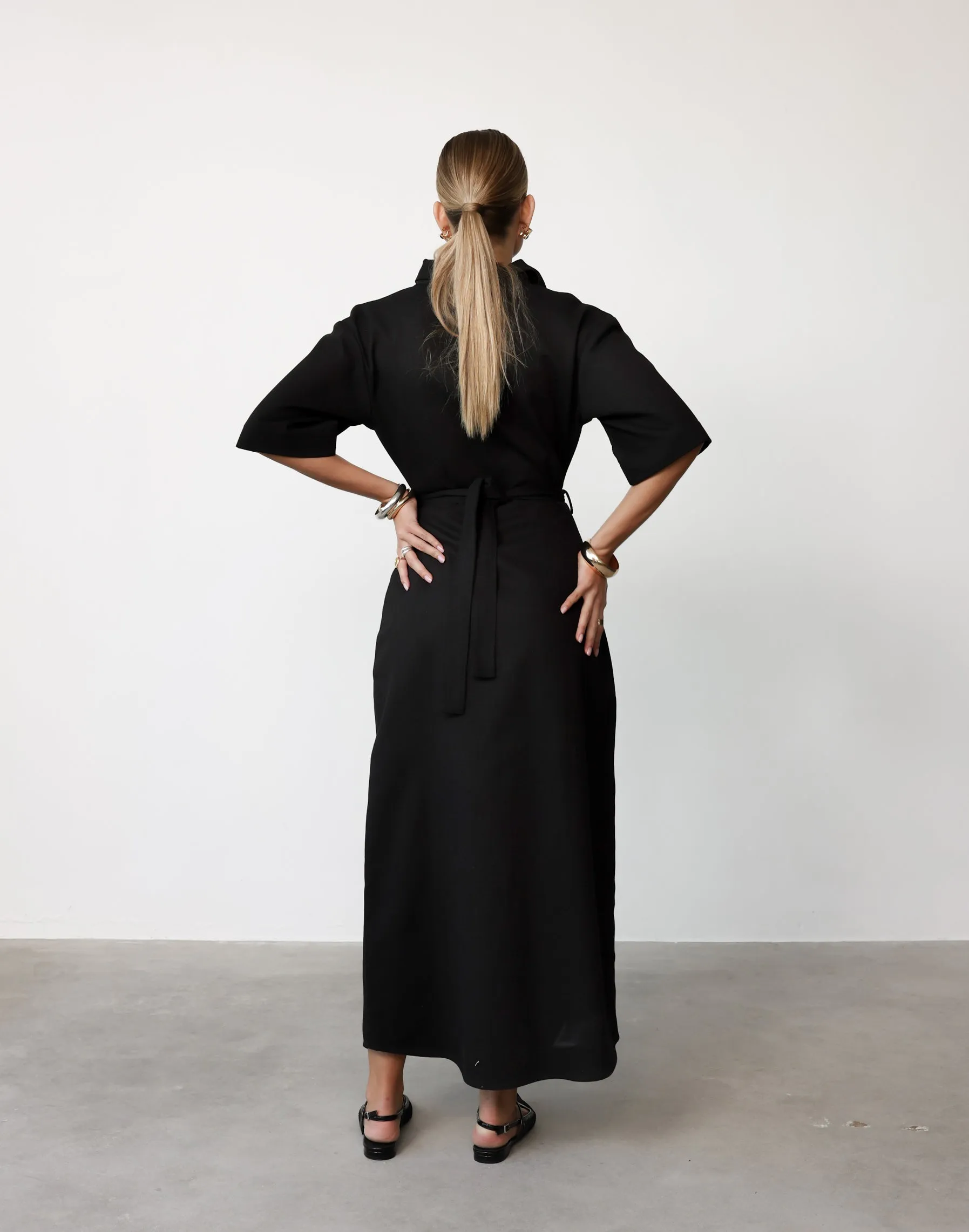 Roxy Maxi Dress (Black)