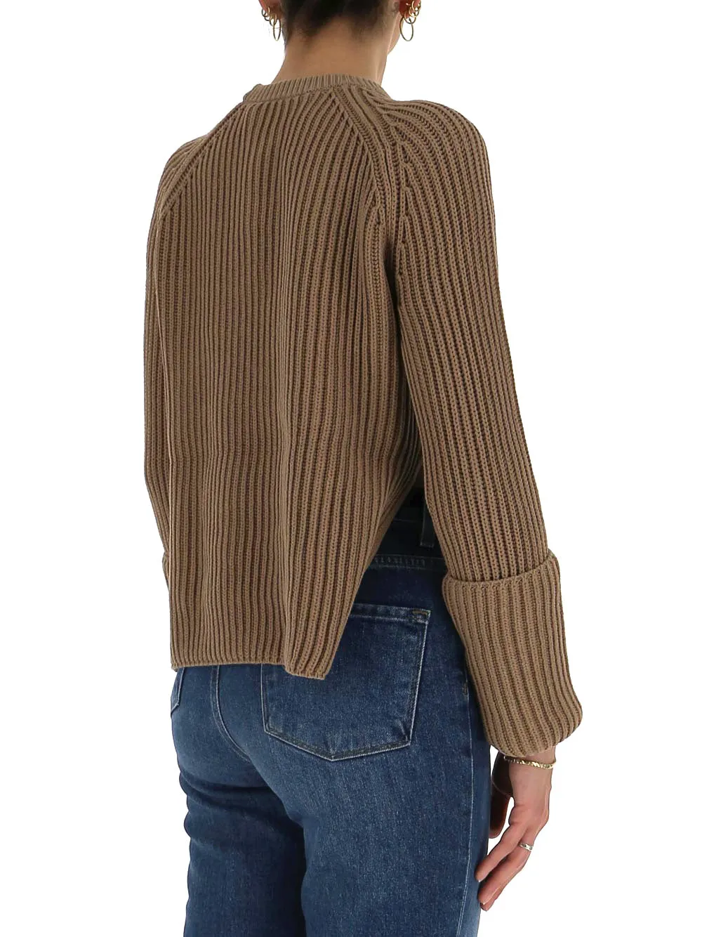 'S Max Mara Crewneck Rib Knit Jumper