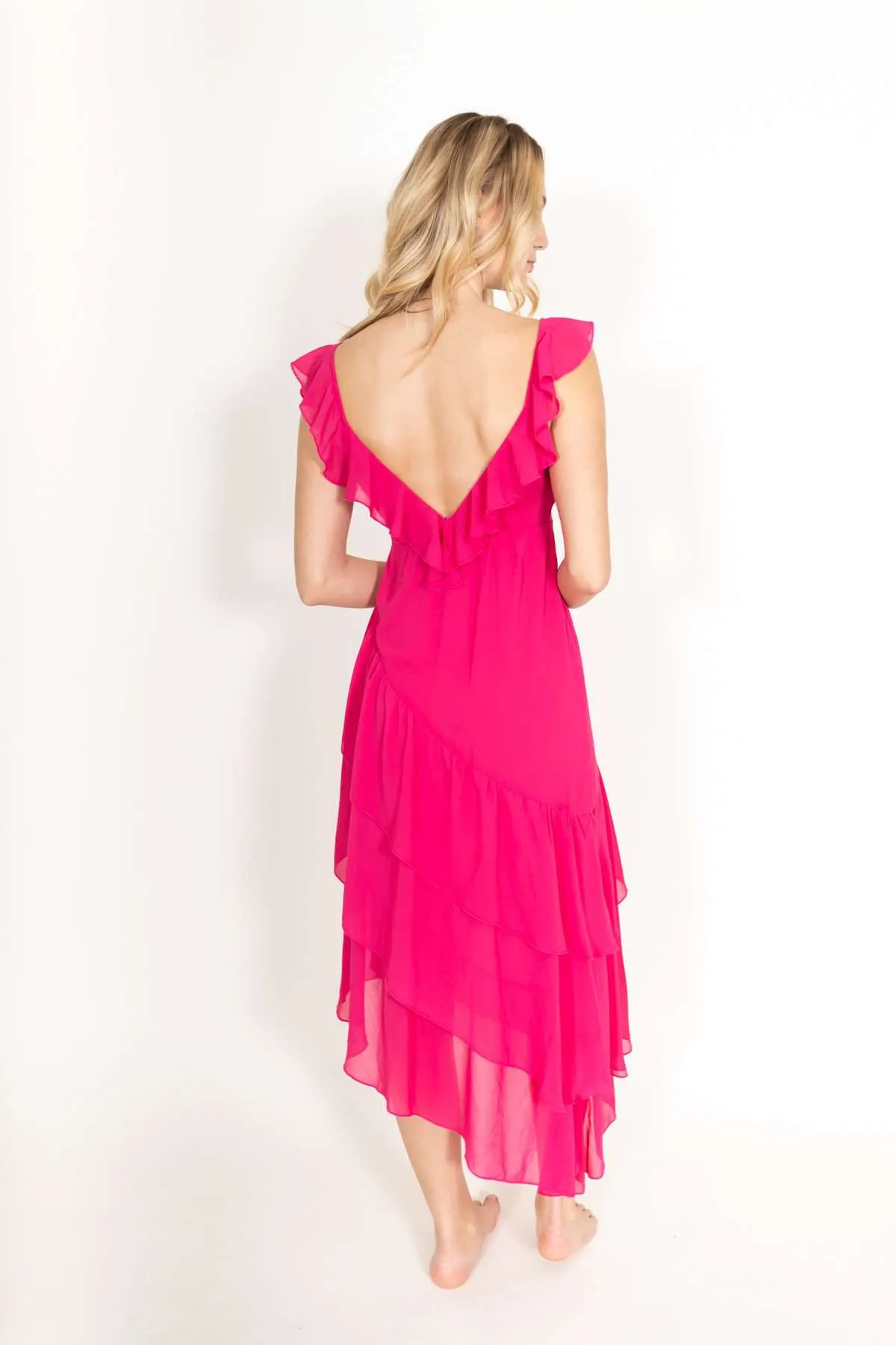 Samba Maxi Dress Fuchsia