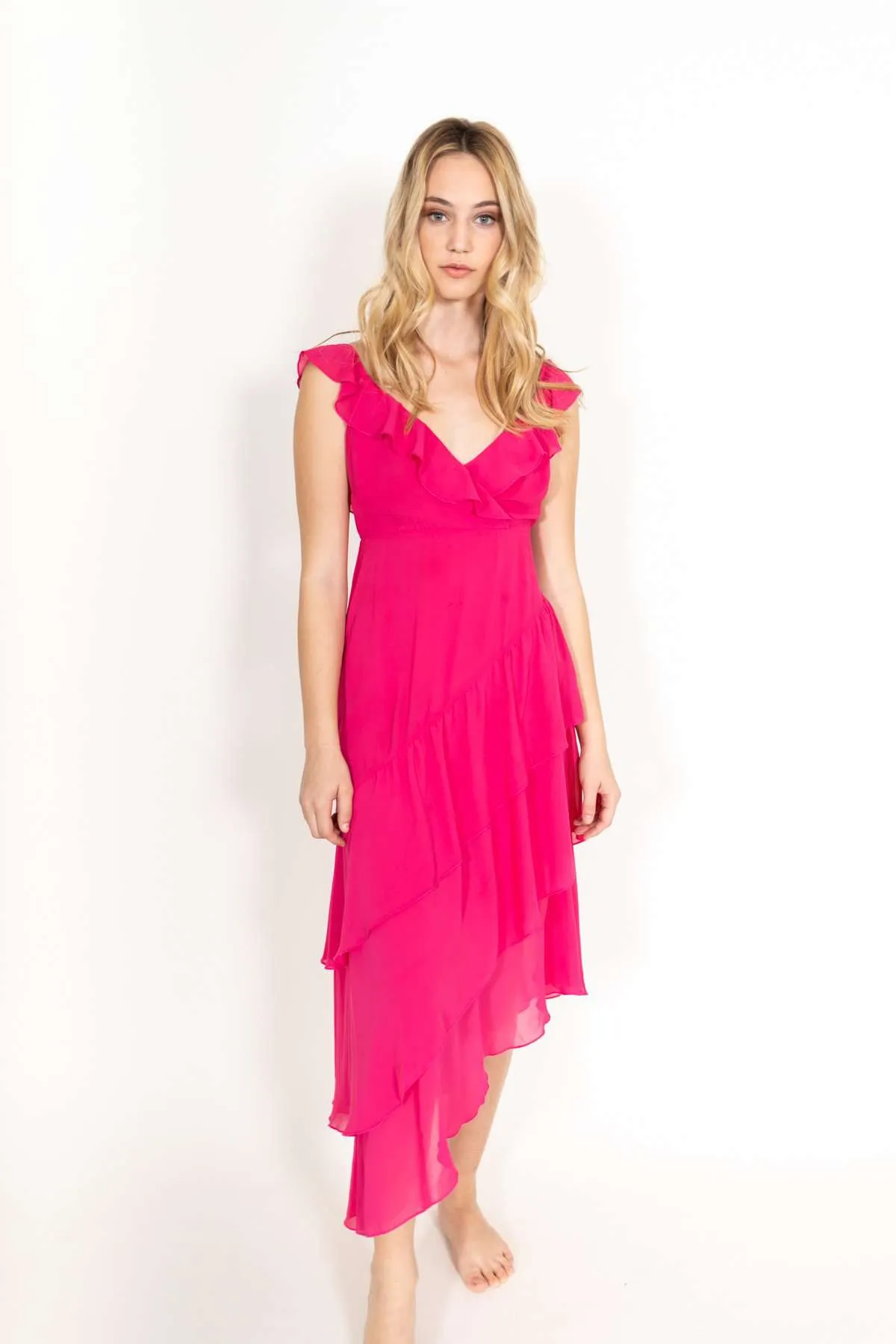 Samba Maxi Dress Fuchsia