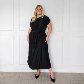 Sandra multi-wear technical maxi dress - black