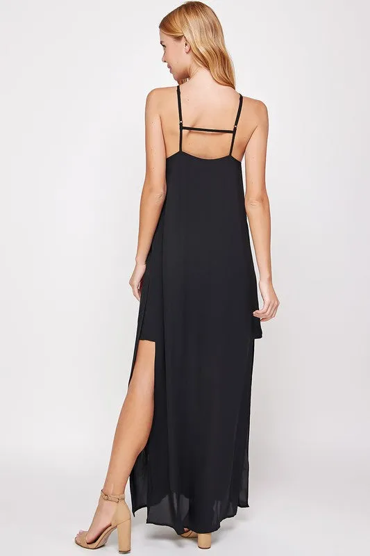 Sassy Black Maxi Dress