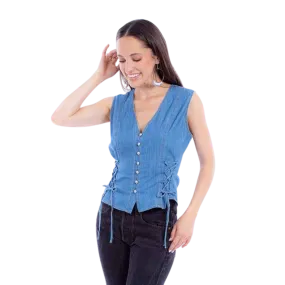 Scully Leather Women's Blue Vest