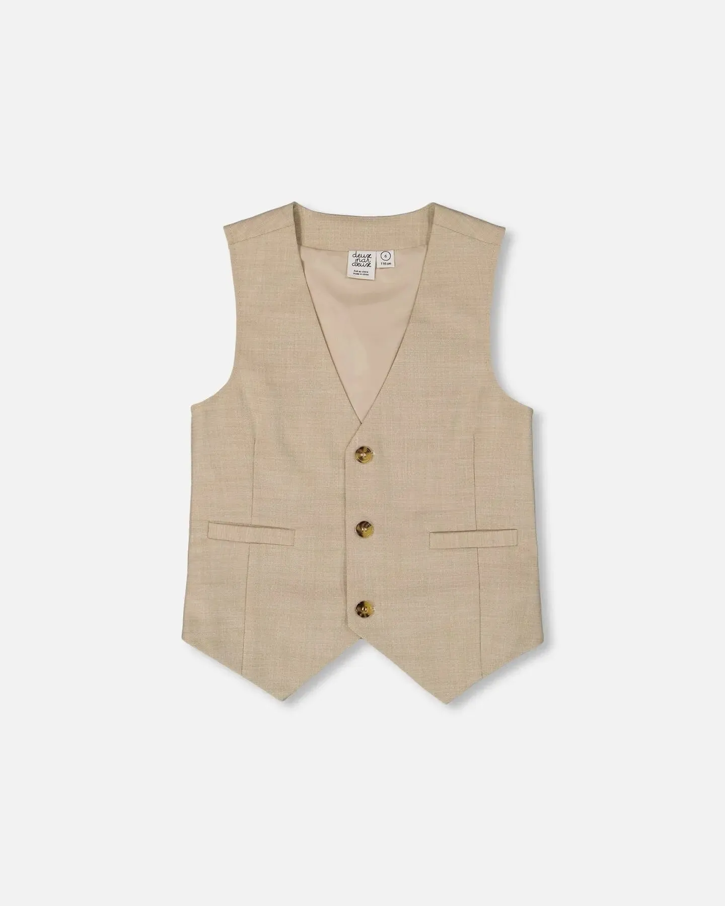 Sleeveless Vest Light Taupe