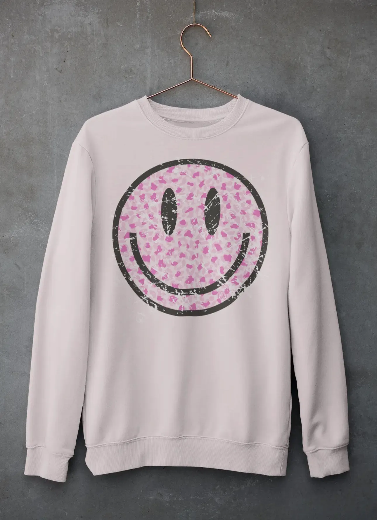 Smiley Leopard Sweatshirt