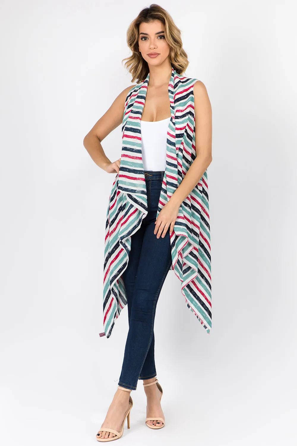 SN-60 colorful stripe vest