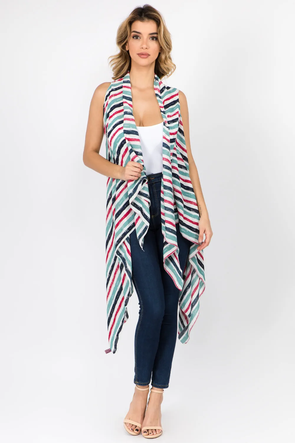 SN-60 colorful stripe vest