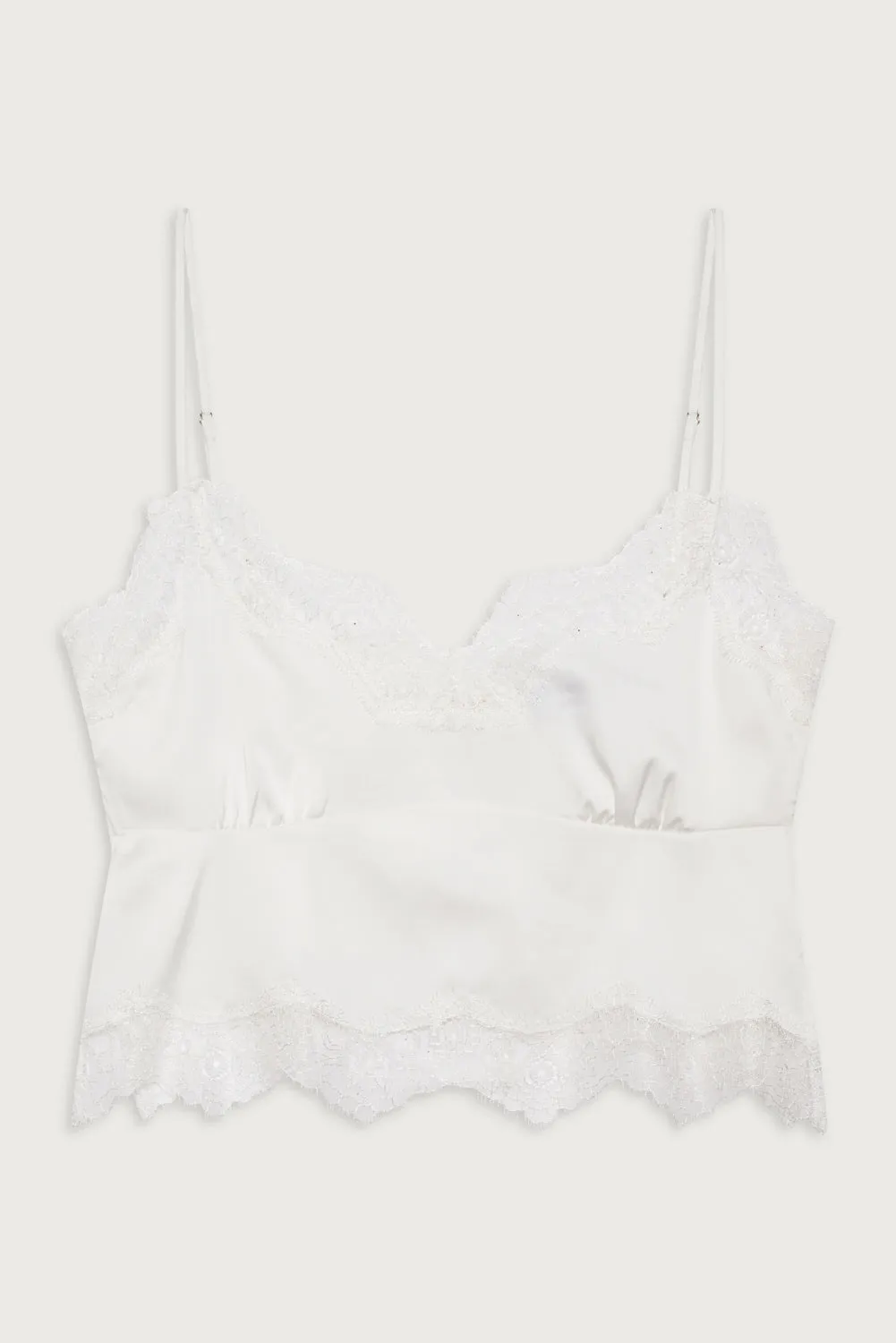 Snuggle Satin Camisole - White