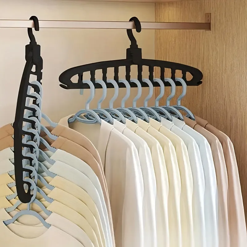 SpaceSaving Multihole Hangers Foldable Heavy Duty Clothes Organizer