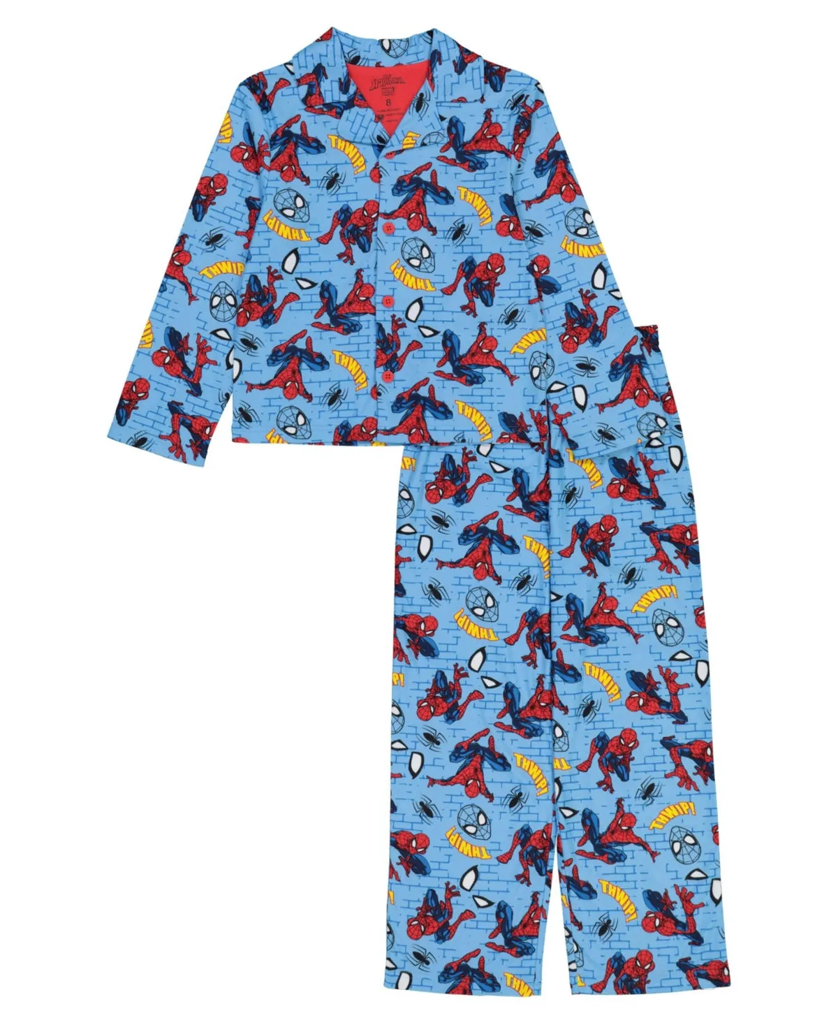 Spider-Man Big Boys Spiderman Coat Pajamas Top Only