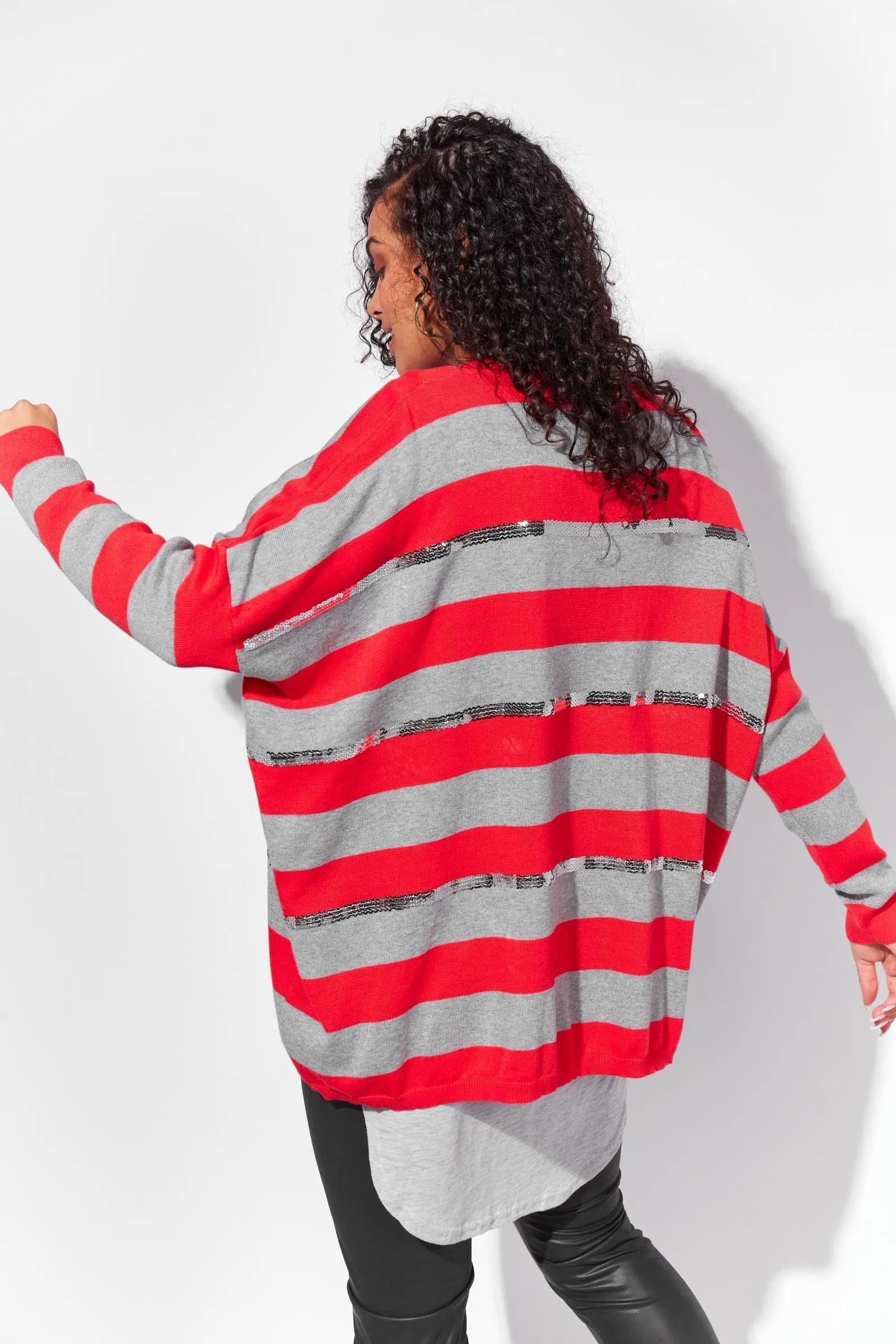 St Moritz Jumper (Poppy Stripe)