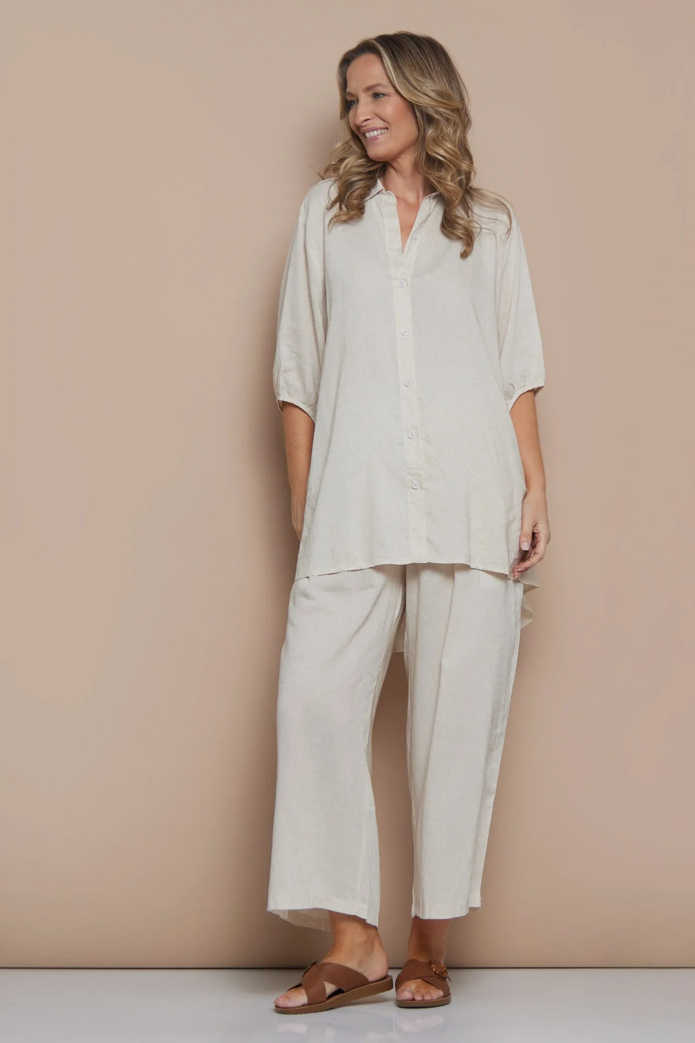 Suli Linen Comfort Shirt - Flax