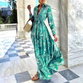 Tara - Maxi Dress with Paisley Pattern