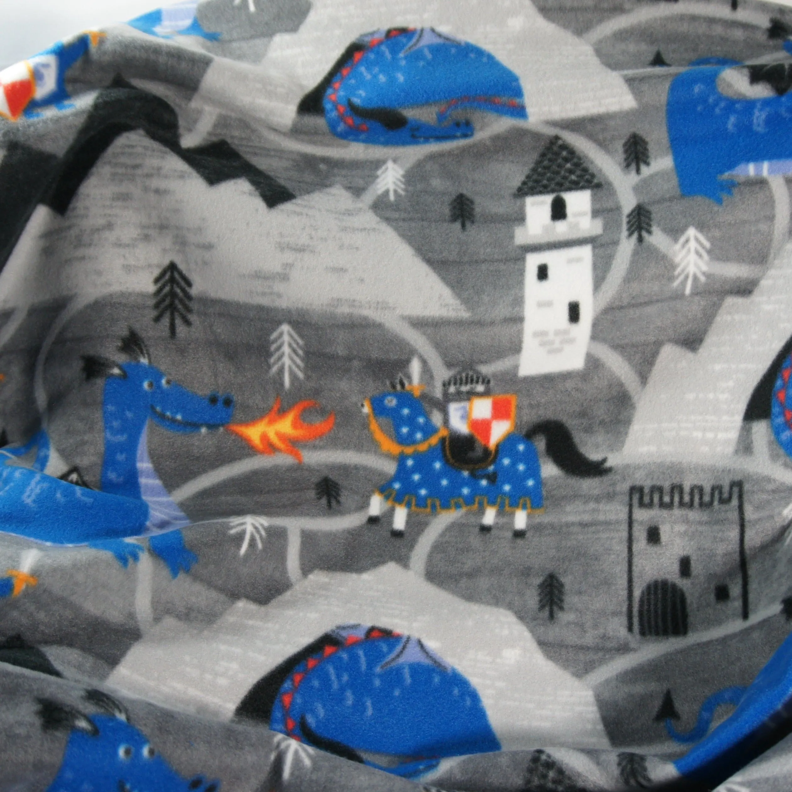 Throws - Bed Topper - Twin - Accent - Castles and Dragons