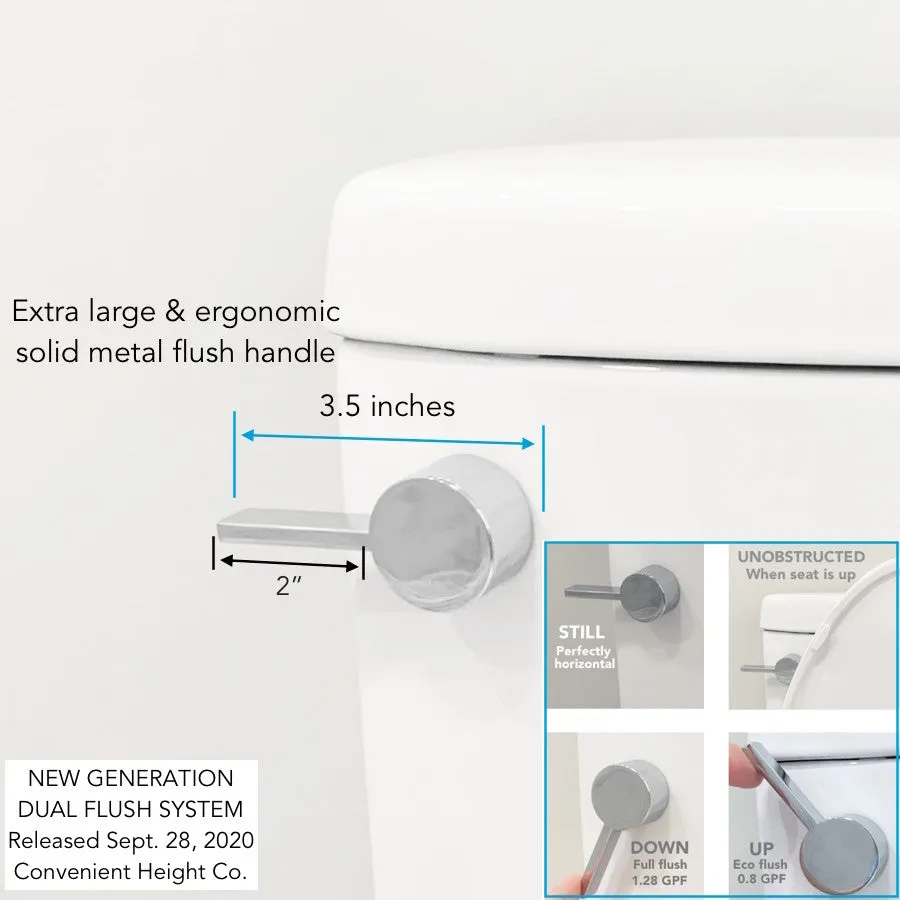 Toilet: MODEL S. Elongated Extra Tall 20-21" Toilet