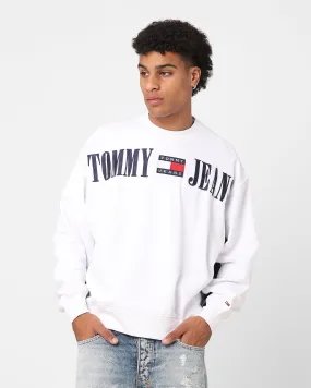 Tommy Jeans Boxy Archive Crewneck White