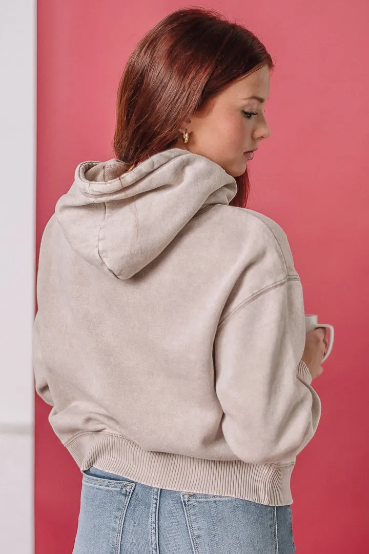 Turn It Around Asymmetric Fleece Hoodie