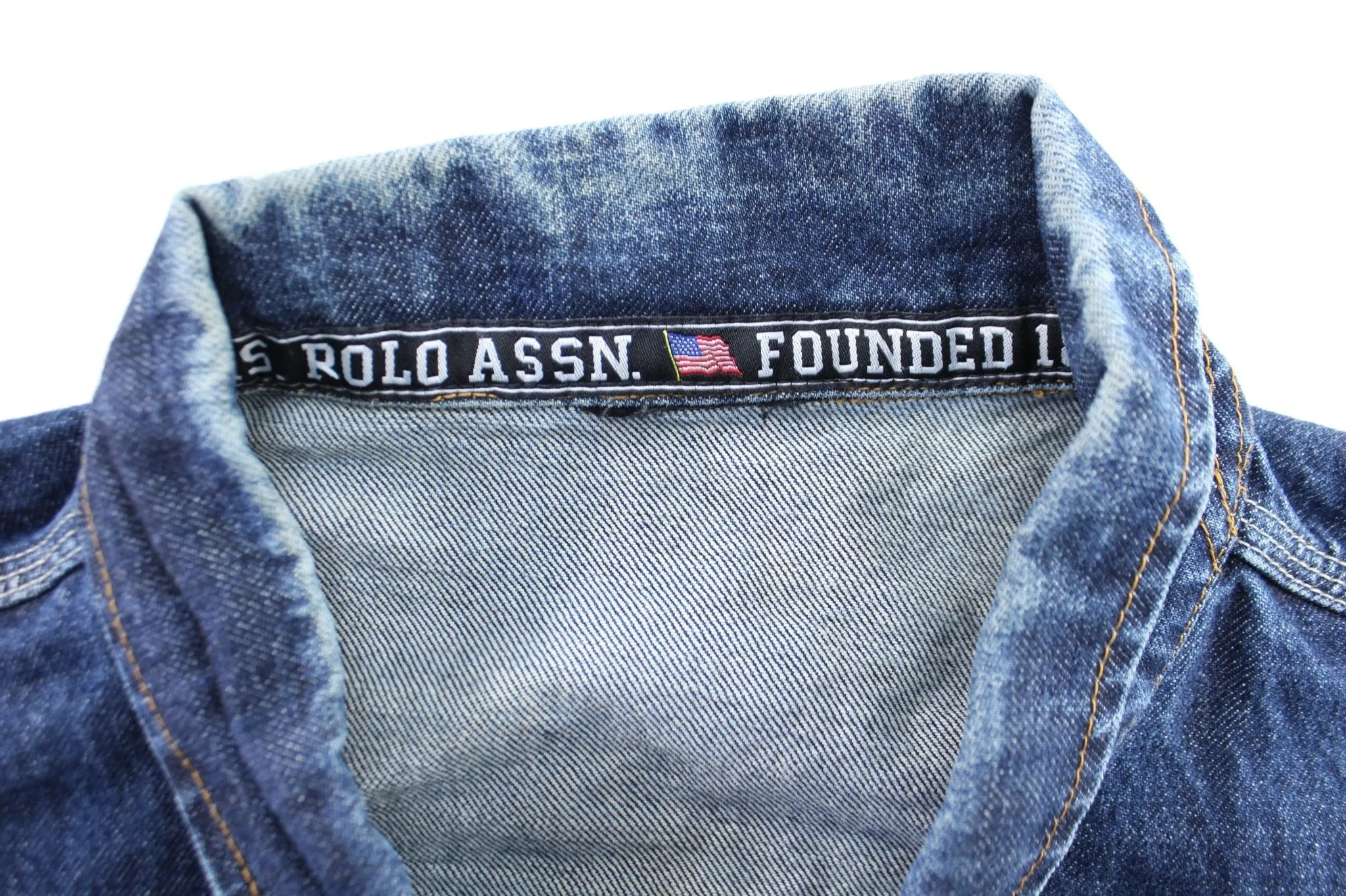 U.S. Polo ASSN. Patched Denim Vest