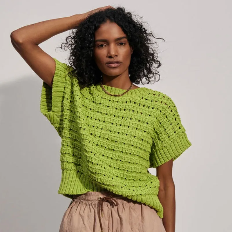 Varley Fillmore S/S Knit Top - Lime