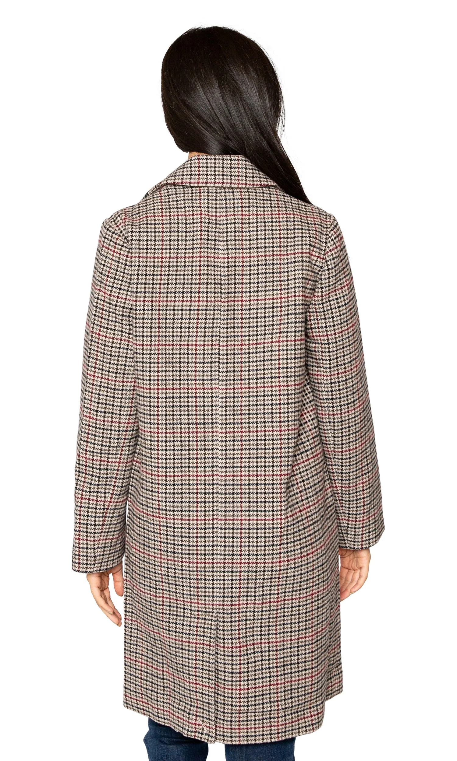 Velvet by Graham & Spencer Graham Houndstooth 3/4 Length Jacket