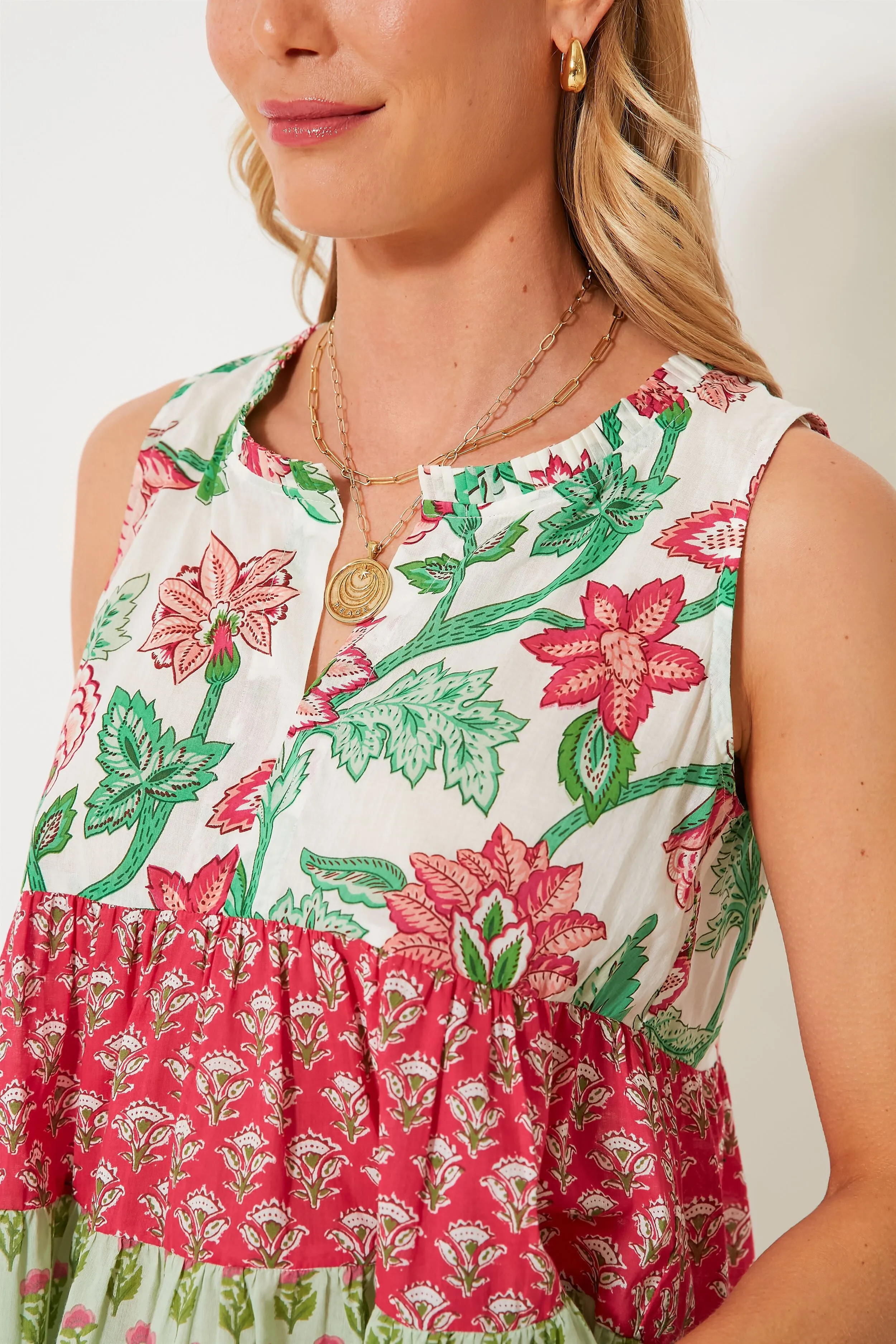 Watermelon Bloom Sleeveless Salty Paloma Top