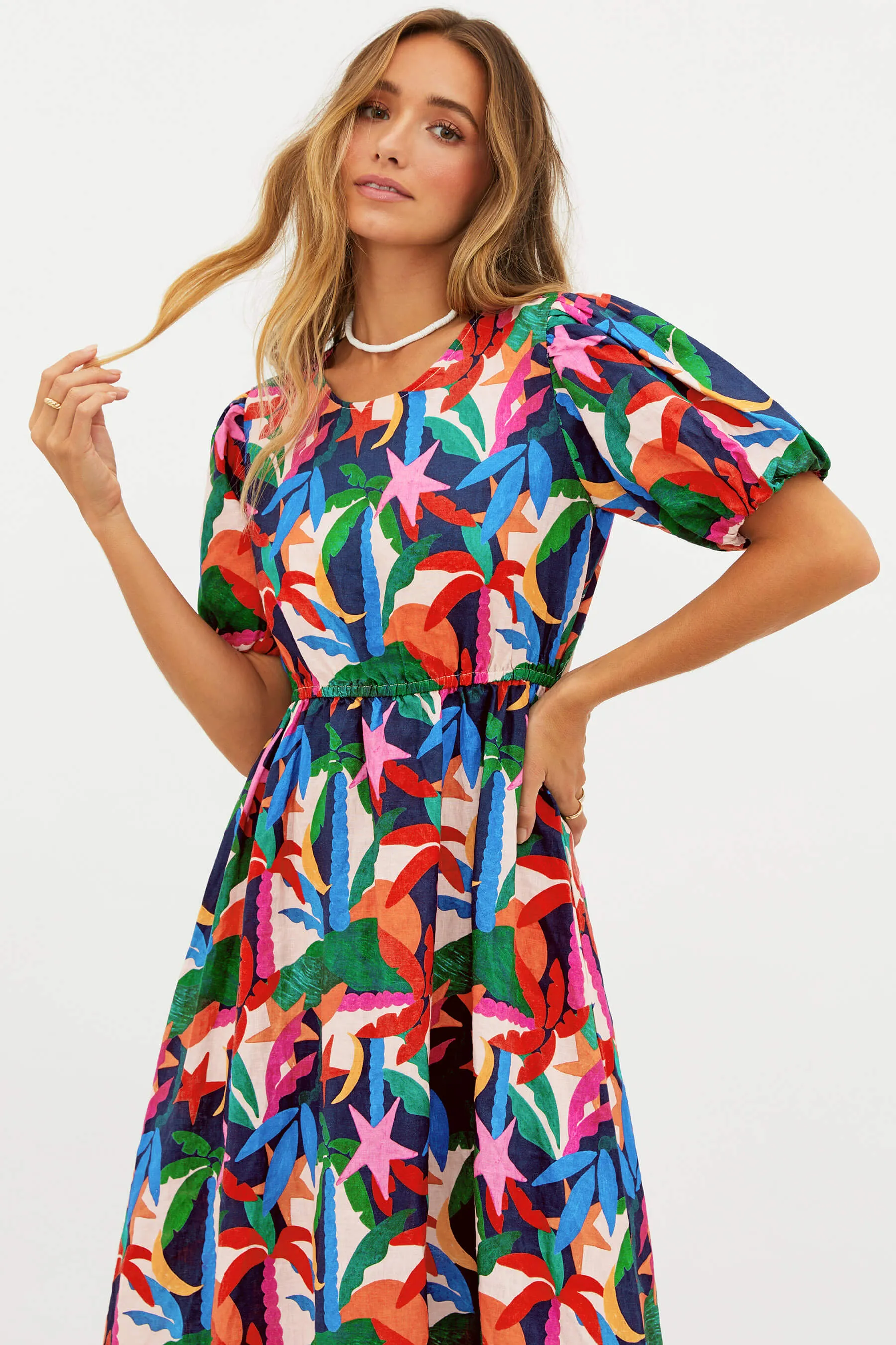 Weston Dress Royal Palm