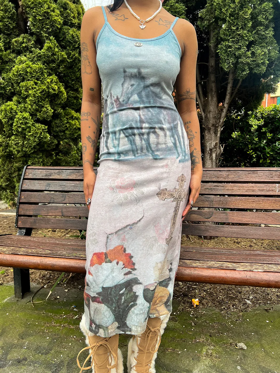 WILD HORSES MAXI DRESS