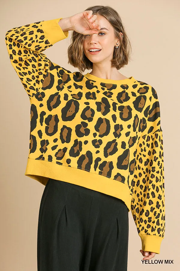 Wild Leopard Top, Yellow