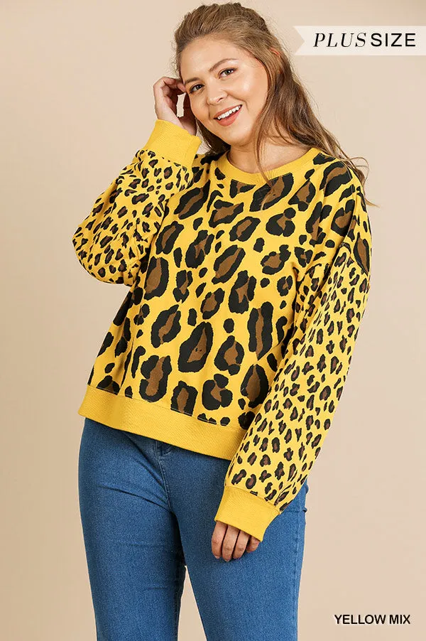 Wild Leopard Top, Yellow