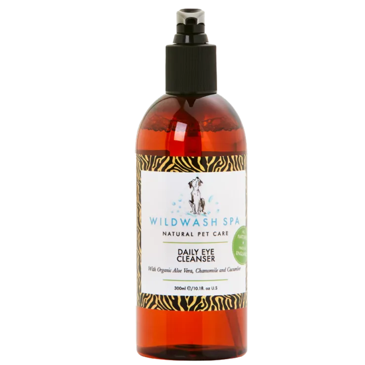 WildWash SPA Organic Aloe Vera, Chamomile & Cucumber Daily Eye Cleanser For Dogs