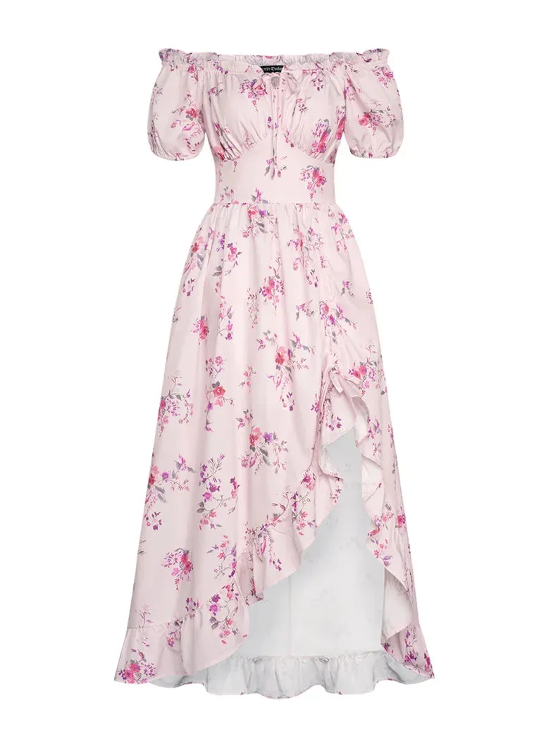 Women Victorian Dress Garden Tea Party Floral Dress