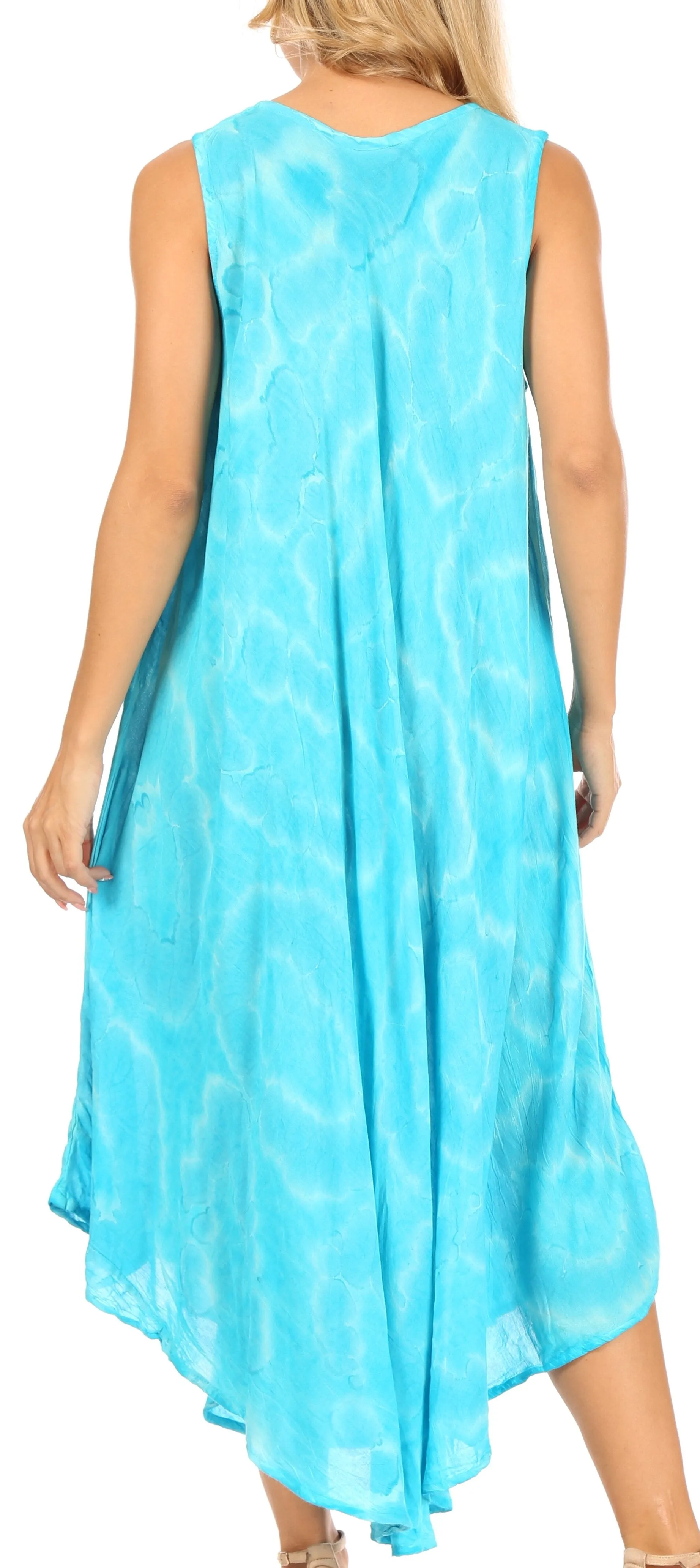 Women's Sleeveless Caftan Beach Cover up Dress | Rocio