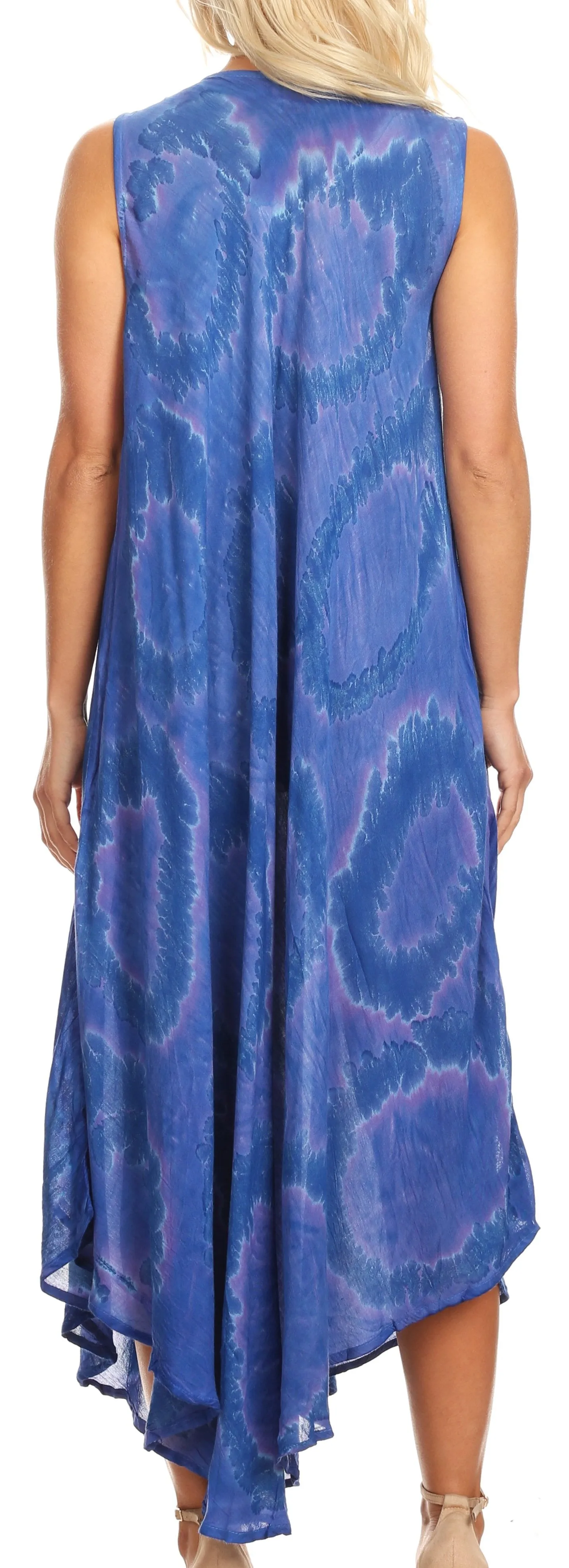 Women's Sleeveless Caftan Beach Cover up Dress | Rocio