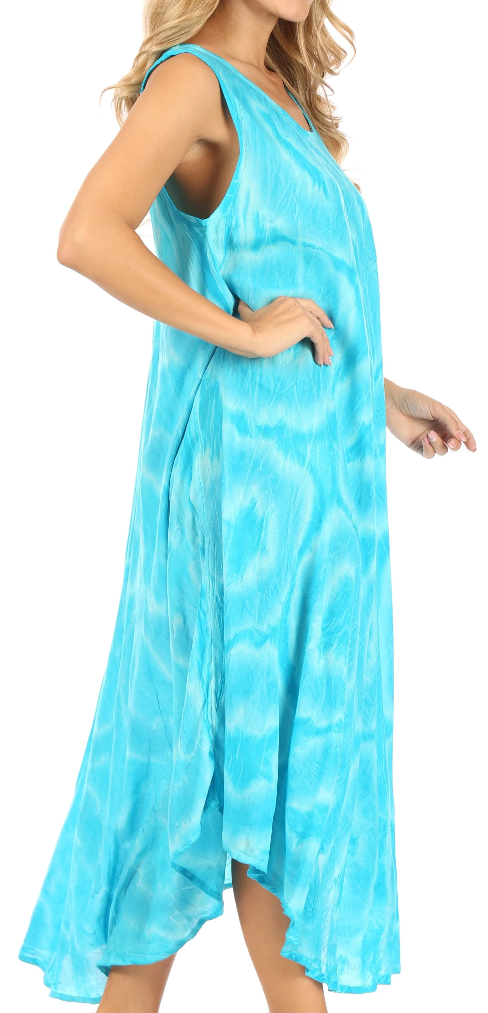 Women's Sleeveless Caftan Beach Cover up Dress | Rocio