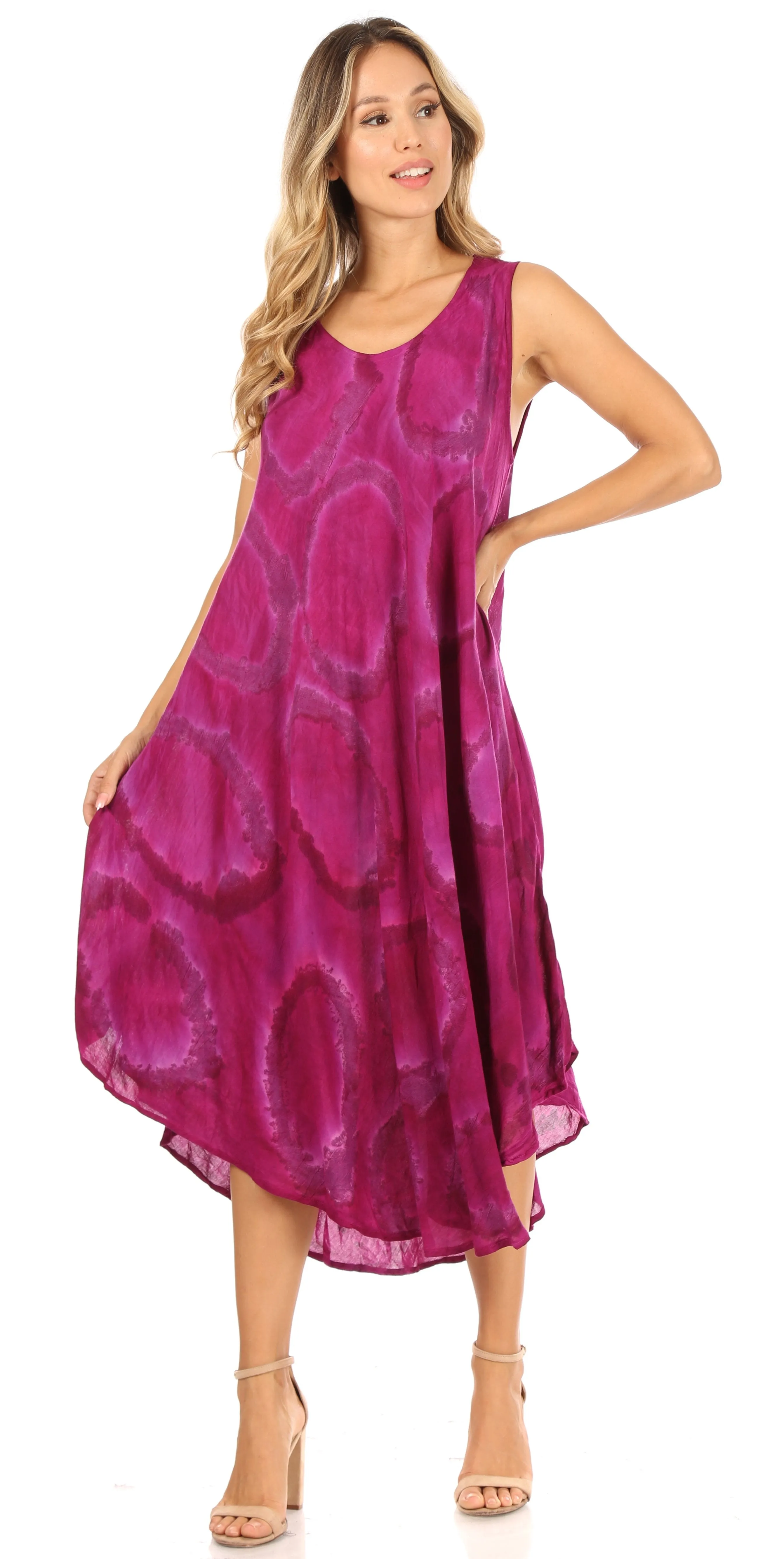 Women's Sleeveless Caftan Beach Cover up Dress | Rocio