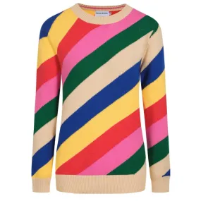 Women's vintage striped knitted jacquard knitwear