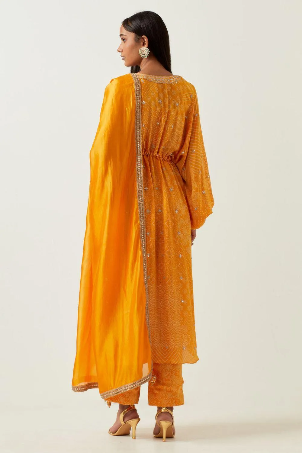 Yellow String Tunic With Pants