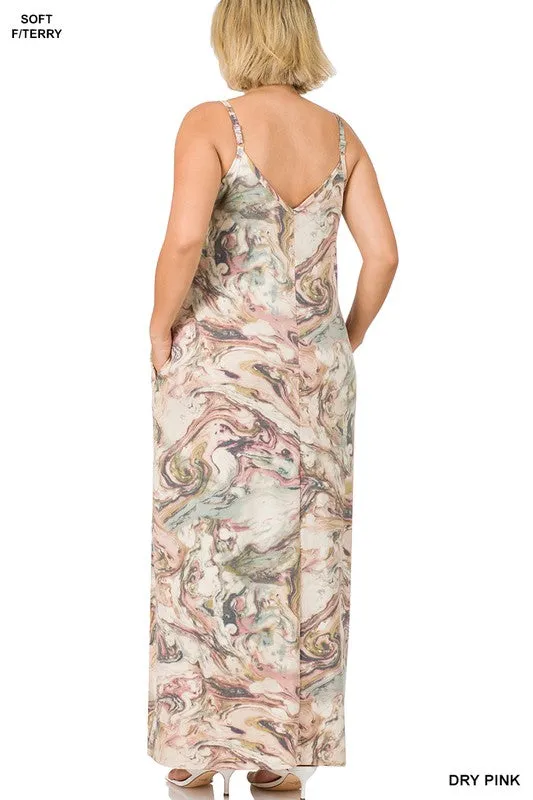 ZE231 - CURVY PRINT MAXI DRESS